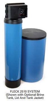 Fleck 2510 Time Based Water Softener with Standard Resin